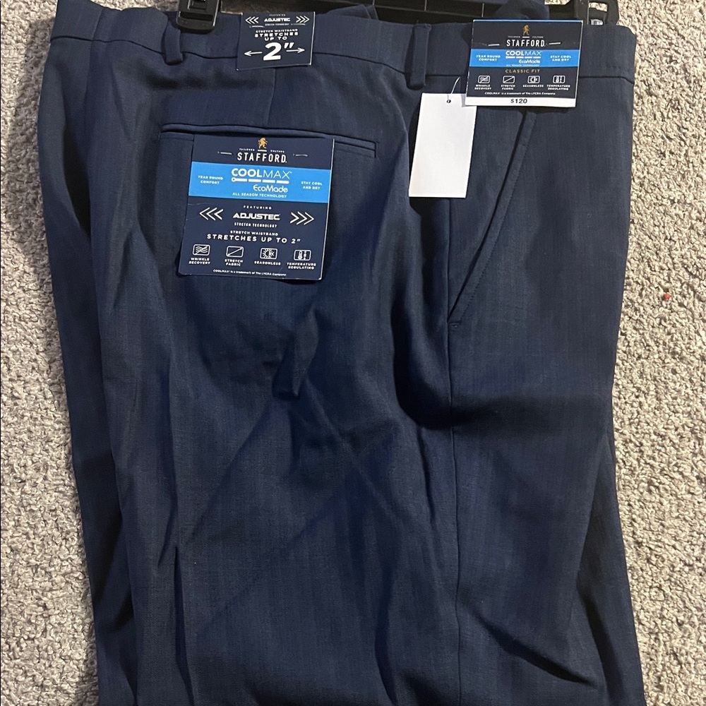 Stafford CoolMax Navy Trousers